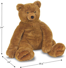 Load image into Gallery viewer, Melissa &amp; Doug Jumbo Brown Teddy Bear