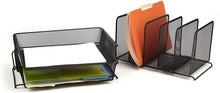 Load image into Gallery viewer, Mind Reader Tray Mesh Desk, Document Holder, Magazine Storage, Desktop File Organizer