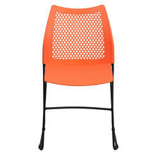 Load image into Gallery viewer, Flash Furniture HERCULES Series 661 lb. Capacity Orange Sled Base Stack Chair with Air-Vent Back