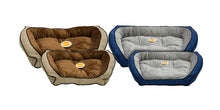 Load image into Gallery viewer, K&amp;H Pet Products Bolster Couch Pet Bed  Small Mocha/Tan 21" x 30"