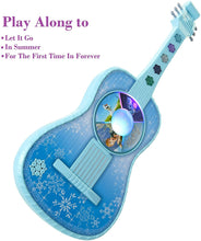 Load image into Gallery viewer, Frozen Magic Touch Guitar - Features Songs - Let It Go, In Summer, For The First Time in Forever, 20 in