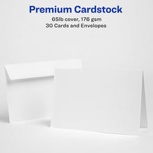 Load image into Gallery viewer, Avery 3378 Textured Half-Fold Greeting Cards, Inkjet, 5 1/2 x 8 1/2