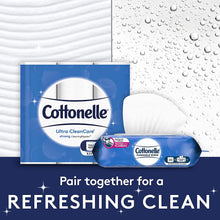 Load image into Gallery viewer, Cottonelle Ultra CleanCare Toilet Paper, 12 Mega Rolls, Strong Bath Tissue (12 Mega Rolls = 48 Regular Rolls)