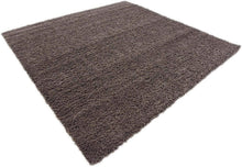 Load image into Gallery viewer, Unique Loom Solo Solid Shag Collection Modern Plush Graphite Gray Square Rug (8' 2 x 8' 2)