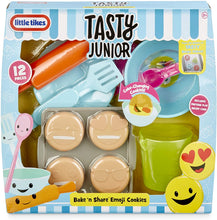 Load image into Gallery viewer, Little Tikes Tasty Jr. Bake 'N Share Emoji Cookies Role Play Activity Pack