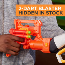 Load image into Gallery viewer, Scravenger Nerf Zombie Strike Toy Blaster with Two 12-Dart Clips, 26 Darts, Light, Barrel Extension, X 40Mm, Stock, 2-Dart Blaster - For Kids, Teens, Adults
