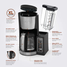 Load image into Gallery viewer, Ninja 12-Cup Programmable Coffee Maker with Classic and Rich Brews, 60 oz. Water Reservoir, and Thermal Flavor Extraction (CE201), Black/Stainless Steel