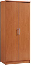 Load image into Gallery viewer, Hodedah HID8600 2-Door Armoire with 4-Shelves in White Wardrobe