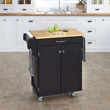 Load image into Gallery viewer, Home Styles Design Your Own Small Kitchen Cart - Natural Base with Wood Top