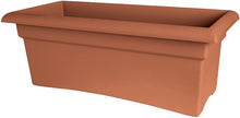 Load image into Gallery viewer, Bloem Veranda Deck Box Planter - 26&quot; - Terra Cotta