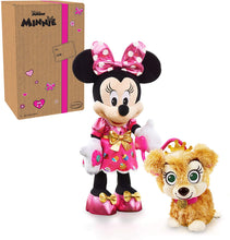 Load image into Gallery viewer, Disney Junior Minnie Mouse Party &amp; Play Pup Feature Plush