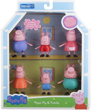 Load image into Gallery viewer, Peppa Pig and Family Figure Grandpa Granny Exclusive Set of 6