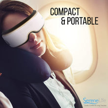 Load image into Gallery viewer, Heated Therapy Electric Eye Massager - Wireless Temple and Eye Massager Tool with Air Pressure and Vibration for Migraine, Built-in Battery, Headache and Stress Relief Equipment - SereneLife SLEYMSG55