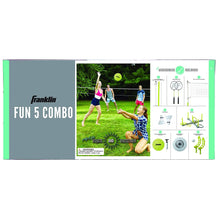 Load image into Gallery viewer, Franklin Sports Fun 5 Combo Set - Badminton - Volleyball - Ring Toss - Flip Toss - Flying Disc