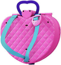 Load image into Gallery viewer, Polly Pocket Tiny is Mighty Theme Park Backpack Compact with Adjustable Straps, 2 Micro Dolls, Ice Cream Cart &amp; Rides For Ages 4 Years Old &amp; Up
