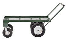 Load image into Gallery viewer, Sandusky FW4824 Heavy Duty Steel 4 Wheel Flat Wagon with Pull Handle, 750 lbs Capacity, 48" Length x 24" Width,Green