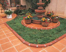 Load image into Gallery viewer, Argee RG825 Lets Edge It Decorative Plastic Brick Edging, no Lights, 25 feet, Terra Cotta