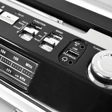 Load image into Gallery viewer, Studebaker SB2149S Master Blaster Bluetooth Boombox with 3 Way Power, AM/FM Radio, USB Port, CD Player with MP3 Playback, LED EQ and 10 Watts RMS Power