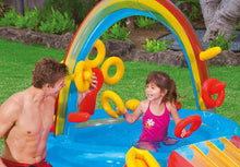 Load image into Gallery viewer, Intex Rainbow Ring Inflatable Play Center, 117&quot; X 76&quot; X 53&quot;, for Ages 2+