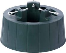 Load image into Gallery viewer, Gardenised Green Plastic Christmas Tree Stand with Screw Fastener