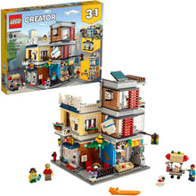 Load image into Gallery viewer, LEGO Creator 3 in 1 Townhouse Pet Shop &amp; Café 31097 Toy Store Building Set with Bank