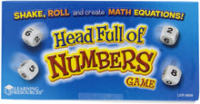 Load image into Gallery viewer, Learning Resources Head Full Of Numbers, Math Games for Kindergarten, Basic Math Skills, 13 Piece Set, Ages 7+