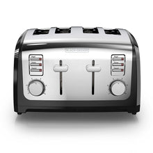 Load image into Gallery viewer, BLACK+DECKER 4-Slice Toaster, Stainless Steel, T4030