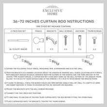 Load image into Gallery viewer, Exclusive Home Curtains 1&quot; Curtain Rod and Finial Set