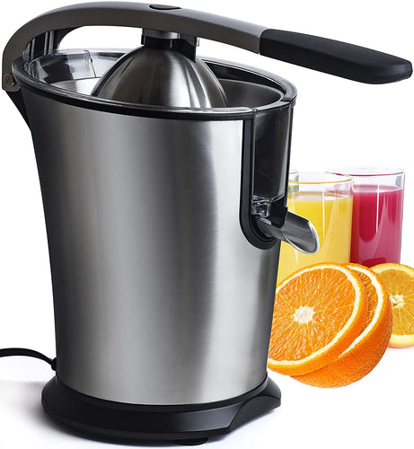 Electric Citrus Juicer Fruit Machines - Stainless Steal Electric Citrus Jucers Machine Fruit Squeezer Orange Lemon Lime Electric Citrus Juicers Extractor With Anti - Drip Citrus Press 160 Watt Motor