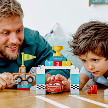 Load image into Gallery viewer, LEGO DUPLO Disney and Pixar Cars Lightning McQueen’s Race Day 10924 Toddler Toy with Lightning McQueen and Mater; Great Gift for Kids Who Love Race Car Toys and Tow Trucks, New 2020 (42 Pieces)