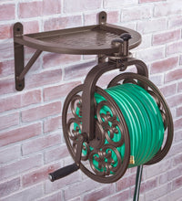 Load image into Gallery viewer, Liberty Garden 710 Navigator Rotating Garden Hose Reel, Holds 125-Feet of 5/8-Inch Hose - Bronze
