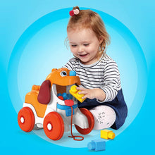 Load image into Gallery viewer, Mega Bloks Pull-Along Puppy Preschool Building Set with Block Pooping, Multi (GNW63)