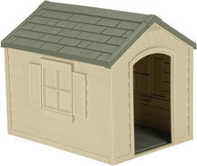 Load image into Gallery viewer, Suncast Outdoor Dog House with Door - Water Resistant and Attractive for Small to Large Sized Dogs - Easy to Assemble - Perfect for Backyards