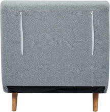 Load image into Gallery viewer, A&amp;D Home Tustin Fabric Twin Sleeper Convertible Chair Futon Sofa Bed With Pillow Included