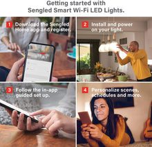 Load image into Gallery viewer, Sengled Smart Wi-Fi LED Soft White A19 Bulb, No Hub Required