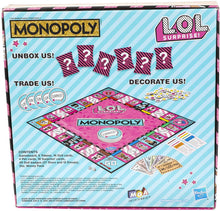 Load image into Gallery viewer, Monopoly Game: L.O.L. Surprise! Edition Board Game for Kids Ages 8 and Up