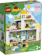 Load image into Gallery viewer, LEGO DUPLO Town Modular Playhouse 10929 Dollhouse with Furniture and a Family, Great Educational Toy for Toddlers, New 2020 (129) Pieces