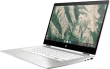 Load image into Gallery viewer, HP Chromebook x360-14&quot; HD Touch - Celeron N4000-4GB - 32GB eMMC - Silver White