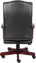 Load image into Gallery viewer, Boss Office ProductsClassic Executive Caressoft Chair with Mahogany Finish