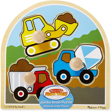 Load image into Gallery viewer, Melissa &amp; Doug Construction Site Jumbo Knob Puzzle
