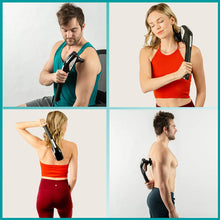 Load image into Gallery viewer, Cordless Percussion Handheld Back Massager - Heated Deep Tissue Body Massage for Muscle Pain Relief - Portable &amp; Rechargeable