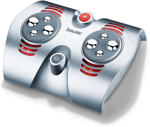 Beurer Shiatsu Foot Massager with 8 Rotating Massage Nodules & Optional Heat Function, Basic (FM38)