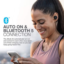 Load image into Gallery viewer, JLab Audio JBuds Air True Wireless Signature Bluetooth Earbuds + Charging Case - IP55 Sweat Resistance - Bluetooth 5.0 Connection - Stereo Phone Calls - 3 EQ Sound Settings