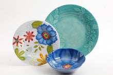 Load image into Gallery viewer, Gibson Studio 116500.12 Flora 12 Piece Melamine Dinnerware Set, Mix and Match