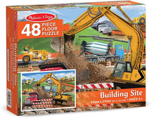 Load image into Gallery viewer, Melissa &amp; Doug Building Site Floor Puzzle - 48 Pieces