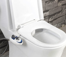 Load image into Gallery viewer, Luxe Bidet Neo 180 - Self Cleaning Dual Nozzle - Fresh Water Non-Electric Mechanical Bidet Toilet Attachment (Blue and White)