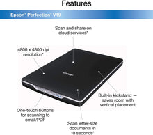 Load image into Gallery viewer, Epson Perfection V19 Color Photo &amp; Document Scanner with scan-to-cloud &amp; 4800 dpi optical resolution