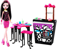 Load image into Gallery viewer, Monster High Beast Bites Cafe Draculaura Doll &amp; Playset
