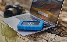 Load image into Gallery viewer, G-Technology 1TB G-DRIVE ev RaW Portable External Hard Drive with Removable Protective Rubber Bumper - USB 3.0 - 0G04101