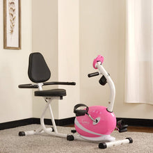 Load image into Gallery viewer, Sunny Health &amp; Fitness P8400 Sunny Health &amp; Fitness Magnetic Recumbent Bike Exe, Pink